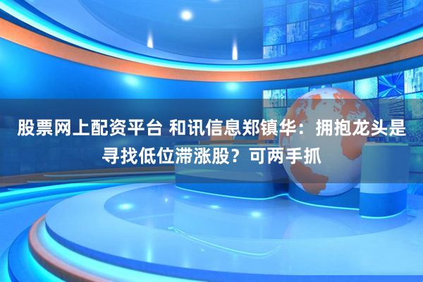 股票网上配资平台 和讯信息郑镇华：拥抱龙头是寻找低位滞涨股？可两手抓